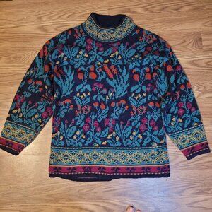 Vintage Multicolored Floral Sweater by Sugar Co LTD. Cottagecore